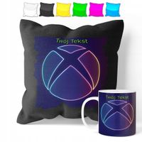 ZESTAW: KUBEK + POSZEWKA - XBOX PLAYSTATION - PREZENT WIELE WZORÓW + IMIĘ