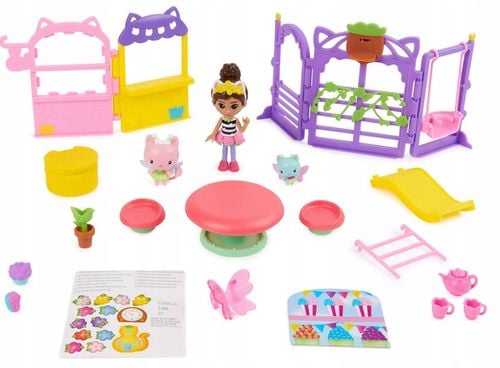 KOCI DOMEK GABI ZESTAW PLAC ZABAW ZE ZJEŻDŻALNIĄ FIGURKA WRÓŻKICIA LALECZKA na Arena.pl