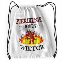 Plecak Dla Wiktora Sportowy Szkolny Worek Torba Z Nadrukiem Ze Zdjęciem