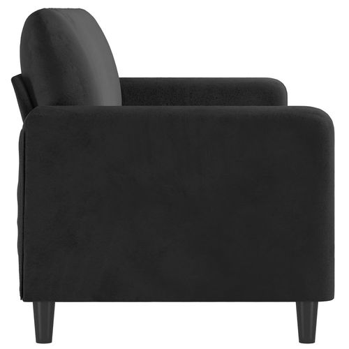 Sofa 3-osobowa, czarny, 180 cm, tapicerowana aksamitem na Arena.pl