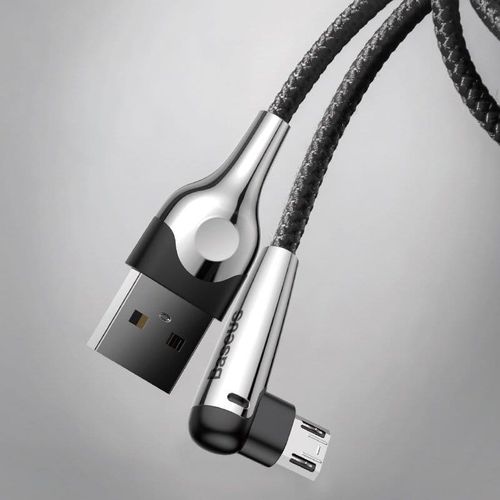 Kątowy kabel micro USB Baseus Sharp Bird 1.5A 2m (czarny) na Arena.pl