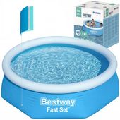 Basen 244 x 61 cm Fast Set rozporowy dmuchany kołnierz #57448 Bestway