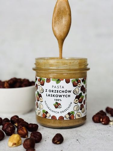 Pasta z orzechów laskowych 300 g - 100% orzechów, Bez Dodatków, na Arena.pl