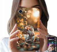 ETUI DO IPHONE 16e - SŁODKA WIEWIÓRKA, CASE Z WŁASNYM MOTYWEM