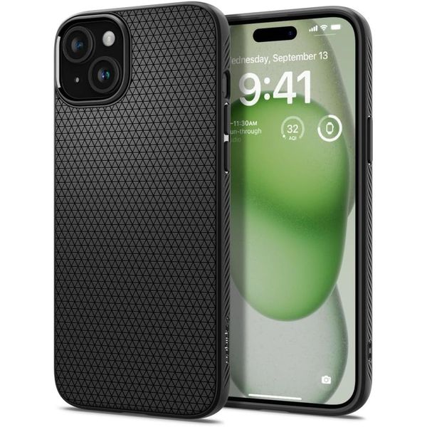 SPIGEN LIQUID AIR IPHONE 15 PLUS MATTE BLACK zdjęcie 1