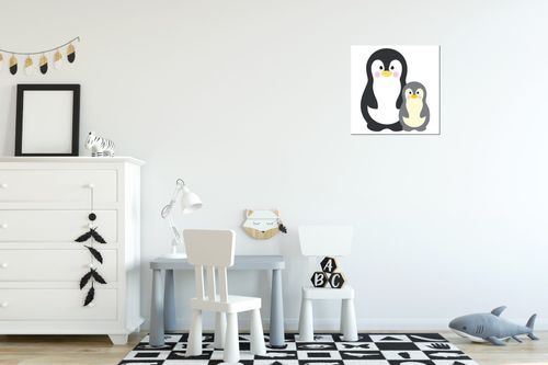 Obraz Na Ścianę 30X30 Pingwinki Pingwinki Pingwin na Arena.pl