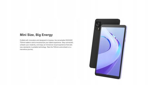 DOOGEE T20MINI Tablet 9GB/128GB 8.4" 2K WIFI OTG 5060 mAh 4G LTE Android 13 na Arena.pl
