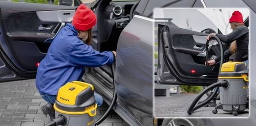 BEZWORKOWY ODKURZACZ PRZEMYSŁOWY MOCNY SUCHO MOKRO GIPSU PYŁU STANLEY na Arena.pl