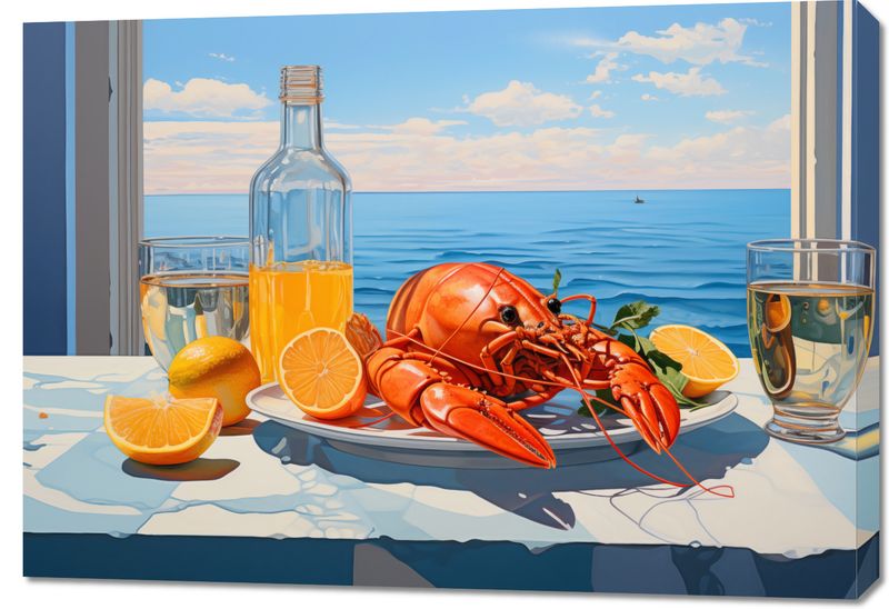 Obraz 100x70cm Homary Nie Do Pary zdjęcie 1