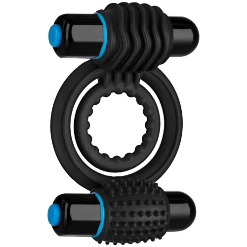 doc johnson double vibrating ring czarny - silikonowy system z na Arena.pl
