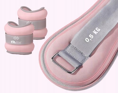 OBCIĄŻNIKI CIĘŻARKI NA KOSTKI NADGARSTKI RĘCE NOGI 2x0,5KG CIĘŻARKI FIT.ME na Arena.pl