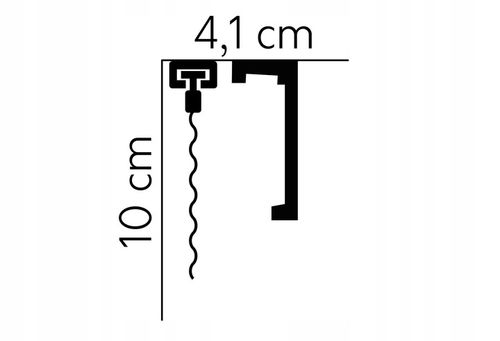 Listwa karniszowa maskownica 10cm LED MARDOM DECOR QL026 dł. 2,4mb na Arena.pl