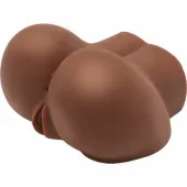 act big ass model anatomiczny z funkcją wibracji, brązowy, 21x22,5x13 cm