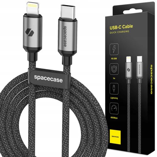 Spacecase USB-C to Lightning Cable 1M 20W CL05 na Arena.pl