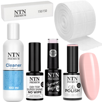 Zestaw Soap Nails Mydlane Paznokcie Baza Top Lakier Blok Cleaner Nr159