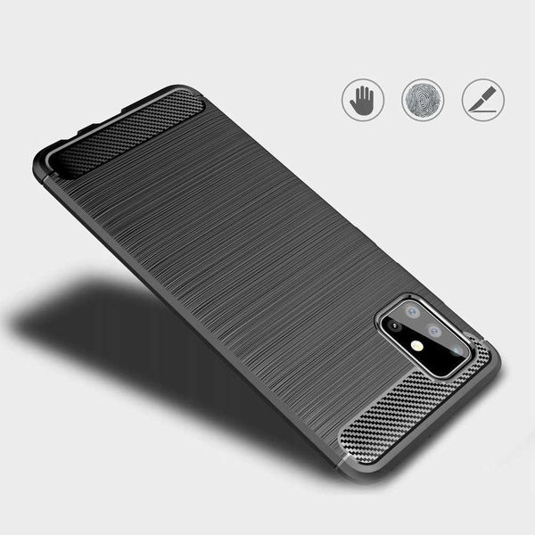 Spacecase Carbon Galaxy A71 Czarny zdjęcie 3