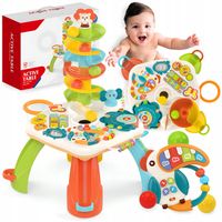 STOLIK EDUKACYJNY INTERAKTYWNY TABLICA MANIPULACYJNA WIEŻA TOR KULEK DŹWIĘK