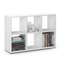 Regał otwarty do pokoju, ETAP, 100x30x66 cm, biel, mat | TYLETEGOTU