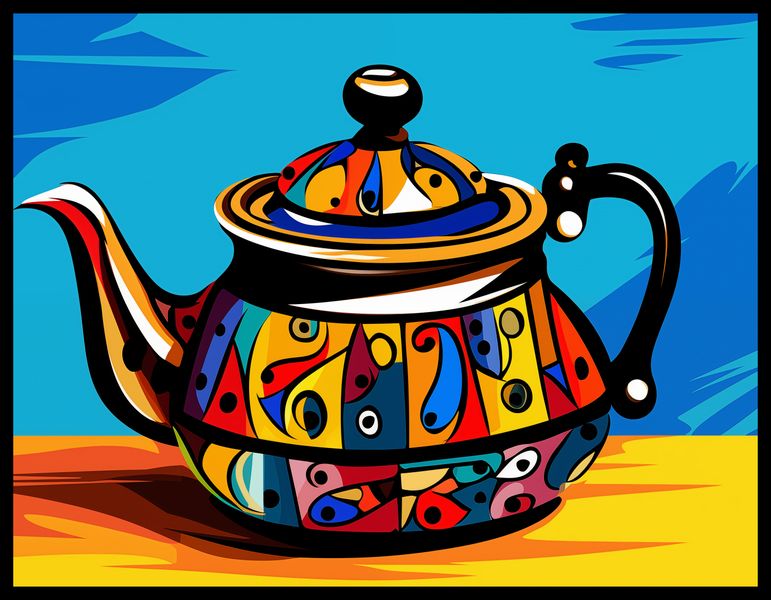 Plakat 65x50cm Może Herbatki? zdjęcie 2