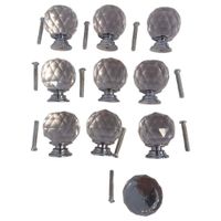 uchwyty szklane do drzwi szuflady szafki 10szt