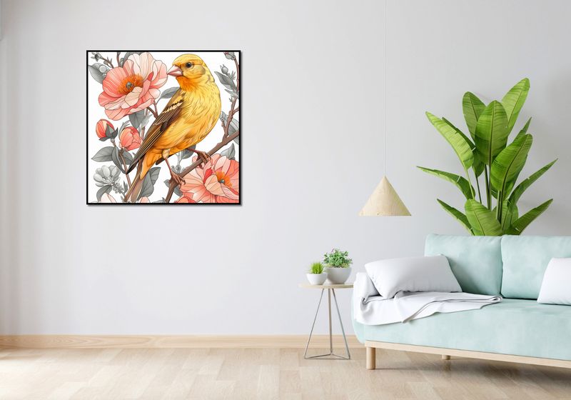 Plakat 90x90cm Wiosenny Śpiewaczek zdjęcie 4