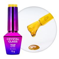 Kolorowy top no wipe Crystal Glass MollyNails Yellow 10g