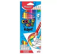 kredki color.oops scier.z gumka trój.12 szt 832812