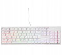 Klawiatura mechaniczna Genesis Thor 303 RGB Outemu Peach Silent Biała