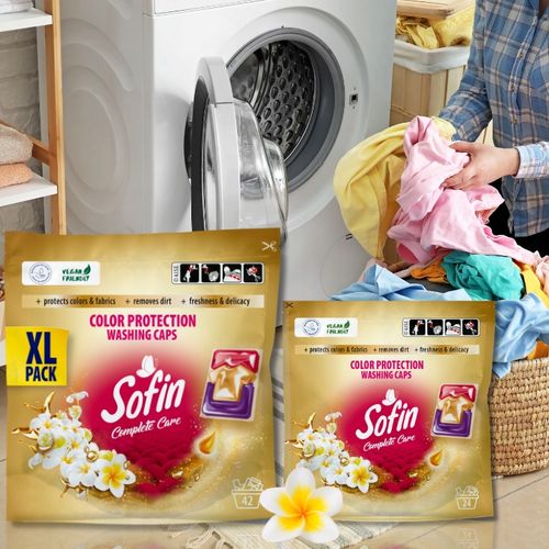 Sofin Kapsułki do Prania Kolorowych Tkanin Color Ochrona Kolorów 66 prań na Arena.pl