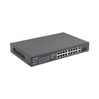 Switch niezarządzalny Lanberg 16x 100Mb PoE+ 150W