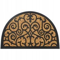 WYCIERACZKA POD DRZWI ZEWNĘTRZNA PÓŁOKRĄGŁA 40X60 DO BUTÓW KOKOSOWA