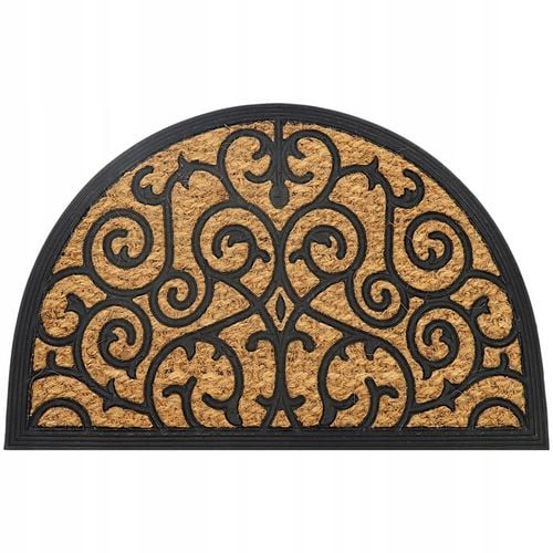 WYCIERACZKA POD DRZWI ZEWNĘTRZNA PÓŁOKRĄGŁA 40X60 DO BUTÓW KOKOSOWA BRĄZOWA na Arena.pl