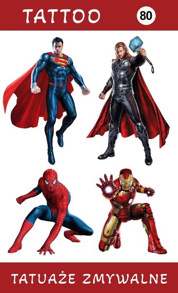 Tatuaże zmywalne Avengers zdjęcie 1