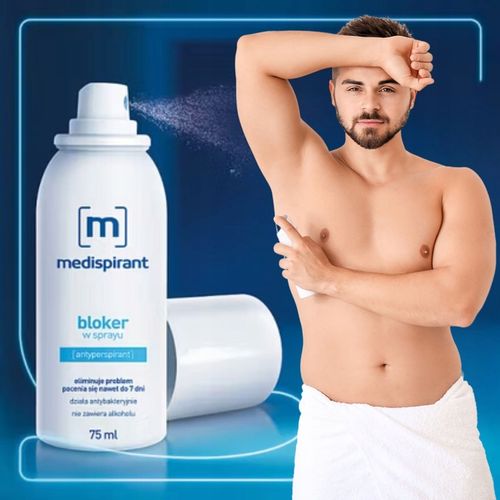 Medispirant Bloker w sprayu ochrona przed nadmiernym poceniem 75 ml na Arena.pl