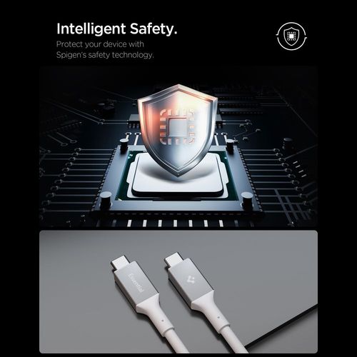 spigen eb24012cc essential type-c cable 240w 120cm white na Arena.pl