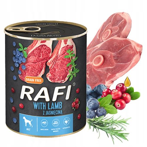 Puszka dla PSA Dolina Noteci RAFI PREMIUM 12x800g 6 SMAKÓW X 2 na Arena.pl