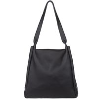 VERA PELLE torebka damska skórzana shopper z saszetką V508 czarna