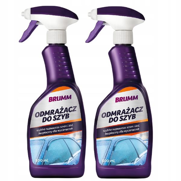 ODMRAŻACZ DO SZYB MOCNY BRUMM ATOMIZER 500 ml x2 zdjęcie 1