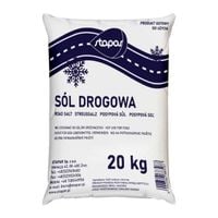Sól Drogowa z Antyzbrylaczem 20 kg Chlorek Sodu