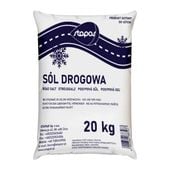 Sól Drogowa z Antyzbrylaczem 20 kg Chlorek Sodu