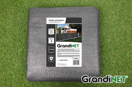 Siatka Maskująca Ogrodzenie Płot 1,5x15m Balkon Grafitowa Osłona Od Wiatru na Arena.pl