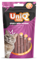 UNIQ PETS przysmaki dla kota patyczki z tauryną 50g | 30 sztuk