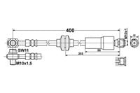 Opel Astra J Zestaw Przewodów Hamulcowych Teflonowych W Oplocie Stalowym