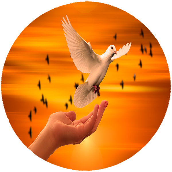 Opłatek na tort Gołębie zdjęcie 1