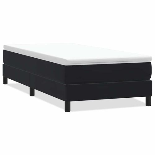 Łóżko Box Spring bez materaca Czarne 90x220 cm Aksamit na Arena.pl