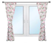 Komplet zasłon do pokoju dziewczynki IN GARDEN kwiaty DELIKATNE