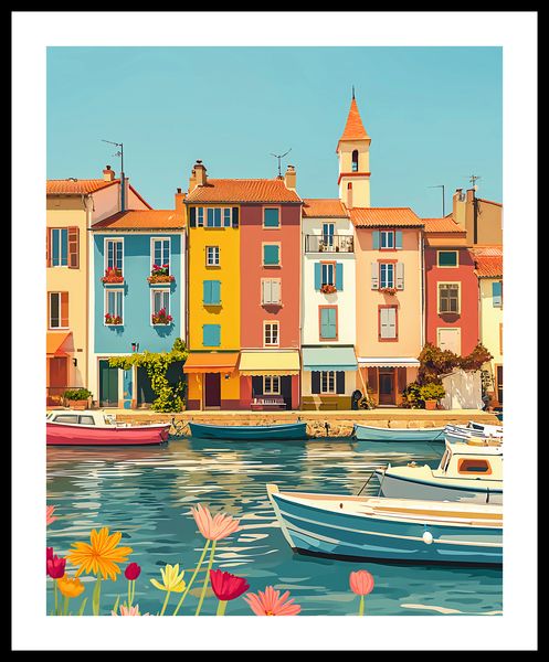 Plakat 40x50cm Wielobarwne Nadbrzeże zdjęcie 3
