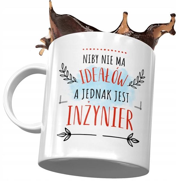 Kubek Dla Inżyniera Idealny Inżynier Z Nadrukiem Ze Zdjęciem zdjęcie 1