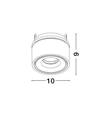 Wpust sufitowy ALBACETE LE61359 LED tuba z regulacją biała na Arena.pl
