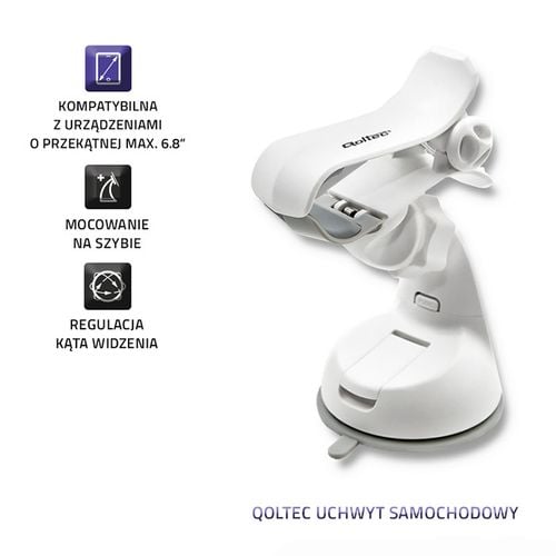 Qoltec Uchwyt samochodowy max. 6.8" na Arena.pl